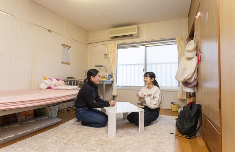 学生寮 女子寮 学生寮 女子寮 学生寮 住宅紹介 キャンパスライフ 四国大学