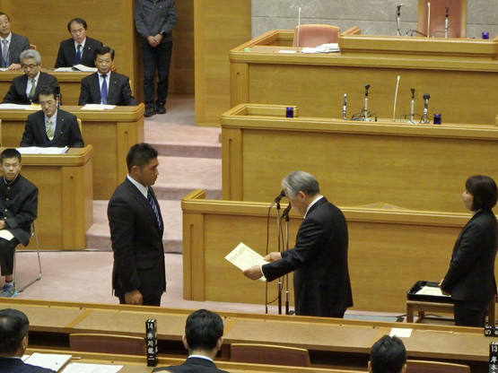 生活科学科の学生が徳島県議会から表彰されました