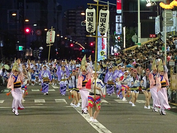 徳島の夏「阿波踊り」に四国大学連が参加しました