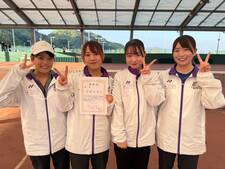 中国・四国学生ソフトテニス選手権大会にて本学女子ソフトテニス部が団体・個人戦ともにベスト４を独占しました。